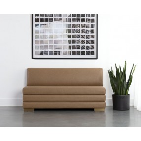 Sunpan Radcliff Banquette - Milliken Cognac