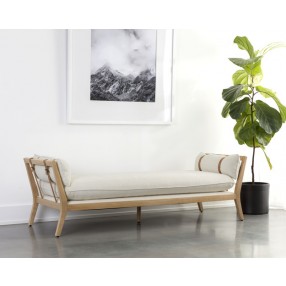 Sunpan Adelaide Daybed - Heather Ivory Tweed - Lifestyle