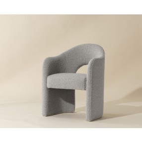 Sunpan Anaya Dining Armchair - Altro Cappuccino - Front Side Angle