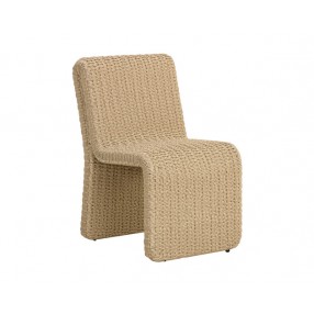 Sunpan Edessa Dining Chair Natural - Front Side Angle