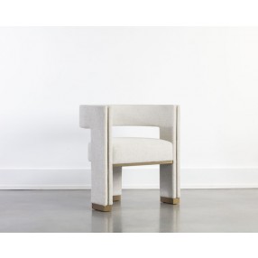 Sunpan Adamina Dining Armchair Rhea Light Barley - Lifestyle