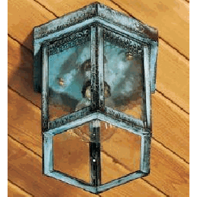 Small Outdoor Six-Sided Flush Mount Fixture