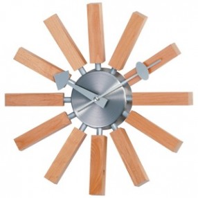Stilnovo George Nelson Wood Spokes Clock