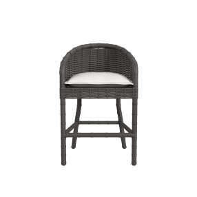 Sunset West Cabo Counter Stool in Soothe Pearl w/ Flange Welt