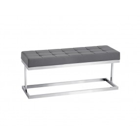 SUNPAN Viceroy Bench - Grey, Front View