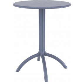 Octopus Round Bistro Table Dark Gray 