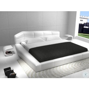 J&M Furniture Dream White King Platform Bed 