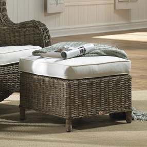 Panama Jack Sunroom Exuma Ottoman with Cushions