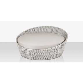 Source Furniture Aria 70" Round Aluminum Cushion Daybed  1