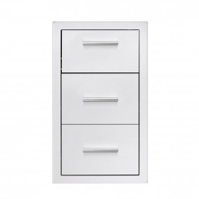 Summerset Grills 17 Vertical 2-Drawer And Paper Towel Holder Combo With Masonry Frame Return