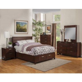 Alpine Furniture Urban Mirror in Merlot - Lifestyle
