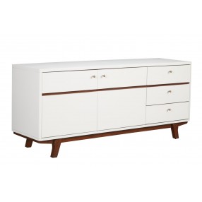 Alpine Furniture Dakota TV Console - Angled and Closed