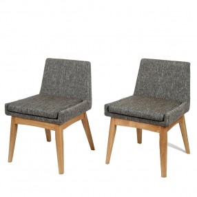 Midtown Concept Ruby 2 Piece Coral Armless Chair Set