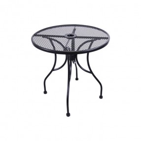 H&D Seating Round Wrought Iron Mesh Top Table w/ Base