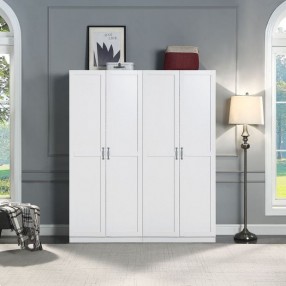 Manhattan Comfort Hopkins Modern Storage Closet 4.0  In White Set- 2