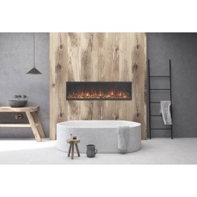 Modern Flames Landscape Pro Slim 44" / 56'' / 68'' / 80'' / 96'' Single-Sided Built-In Electric Fireplace - Lifestyle