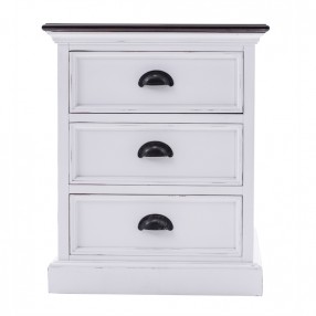 NovaSolo Halifax Accent Mahogany Wood Bedside Drawer Unit