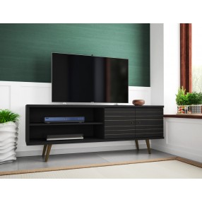 Liberty 62.99" Mid Century - Modern TV Stand - Black