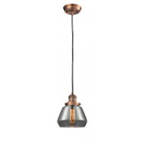 Glass Pendant With 10 Feet Cord - Clear Glass