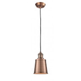 Metal Shade Pendant With 10 Feet Cord - ANTIQUE COPPER