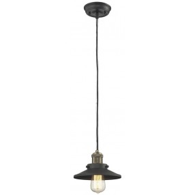 METAL SHADE - BLACK/BRUSHED BRASS