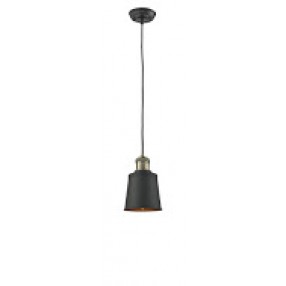 METAL SHADE - BLACK/BRUSHED BRASS