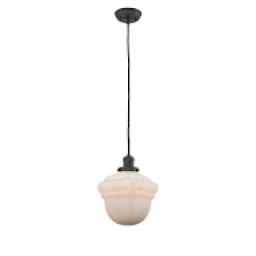 Glass Pendant With 10 Feet Cord - Oiled Rubbed Bronze