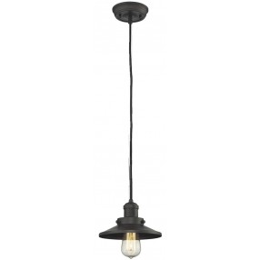 Metal Shade Pendant With 10 Feet Cord - Oiled Rubbed Bronze - METAL SHADE