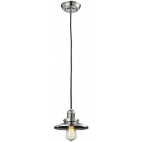 Metal Shade Pendant With 10 Feet Cord - Polished Nickel - METAL SHADE