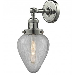 CLEAR CRACKLE TEARDROP GLASS