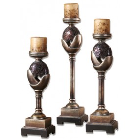 Uttermost Atara Candleholders - Set of 3