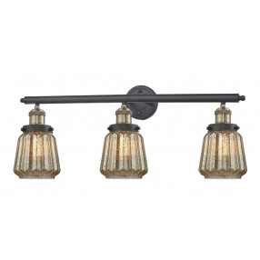 Innovations Lighting  Glass 3 Light Wall - Black/Brushed Brass (G142 & G146)
