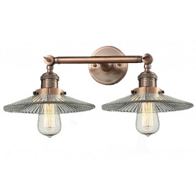 Innovations Lighting Glass 2 Light Adjustable Wall Sconce Up Or Down - Antique Copper (G2)