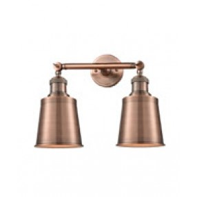 METAL SHADE 2 LIGHT ADJUSTABLE WALL SCONCE UP OR DOWN