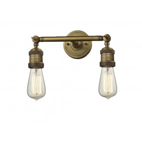 BARE BULB 2 LIGHT ADJUSTABLE WALL SCONCE UP OR DOWN LT WALL SCONCE