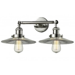 Innovations Lighting  Glass 2 Light Adjustable Wall Sconce Up Or Down - Polished Nickel (G2)
