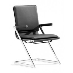 Zuo Modern Lider Plus Conference Chair in Black (Set of 2)