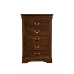 Alpine Furniture West Haven Chest in Cappuccino - Front