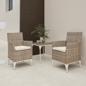Skyline Design Brafta 3-Piece Balcony Set with Sunbrella Cushions