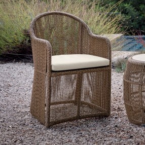 Skyline Design Calixto Dining Armchair with Sunbrella Cushion Outdoor