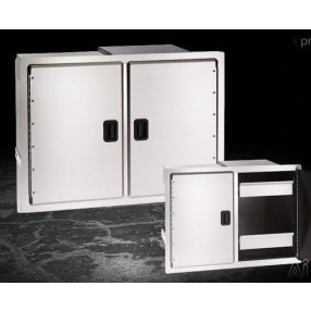Fire Magic Legacy Double Door w Dual Drawers and Trash Tray