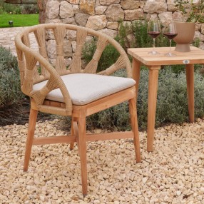 Skyline Design Krabi Dining Armchair with Sunbrella Cushion Outdoor