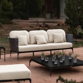Skyline Design Boston Sofa with Sunbrella Cushion Outdoor View