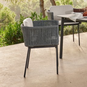 Skyline Design Boston Dining Armchair with Sunbrella Cushion Outdoor View