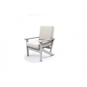 Telescope Casual Wexler Cushion Chat Height Arm Chair w/ Rustic Arms