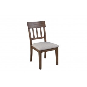 Alpine Furniture Donham Side Chairs in Brown - Set of Two - Front Side Angle