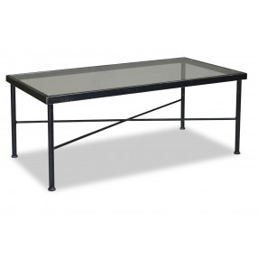 Provence Aluminum Coffee Table - Front Side Angle