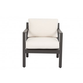 Sunset West Mesa Club Chair With Cushions In Cast Pumice - Front Angle