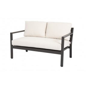 Sunset West Mesa Loveseat With Cushions In Cast Pumice - Angled