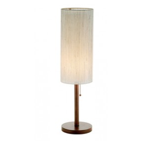 Adesso Hamptons Walnut Finish Contemporary Home Table Lamp